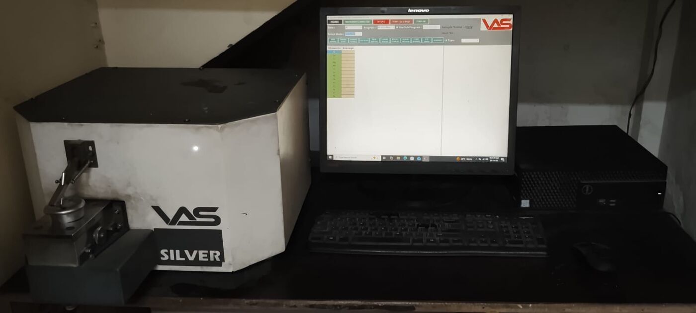 Spectrometer spark stand for aluminium samples
